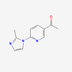 1-[6-(2-Methyl-1H-imidazol-1-YL)pyridin-3-YL]ethan-1-one