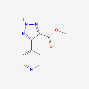 Methyl 5-(pyridin-4-yl)-1H-1,2,3-triazole-4-carboxylate