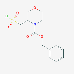 Benzyl 3-[(chlorosulfonyl)methyl]morpholine-4-carboxylate