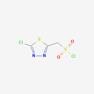 (5-Chloro-1,3,4-thiadiazol-2-yl)methanesulfonyl chloride