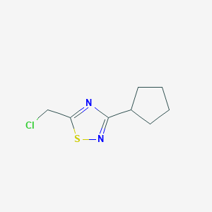 5-(Chloromethyl)-3-cyclopentyl-1,2,4-thiadiazole