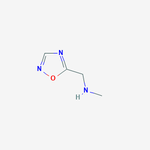 molecular formula C4H7N3O B13236806 Methyl(1,2,4-oxadiazol-5-ylmethyl)amine 