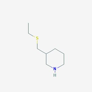 3-[(Ethylsulfanyl)methyl]piperidine