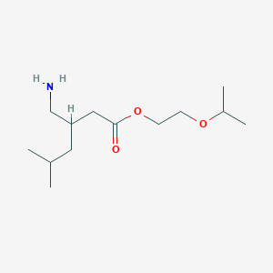 2-(Propan-2-yloxy)ethyl 3-(aminomethyl)-5-methylhexanoate