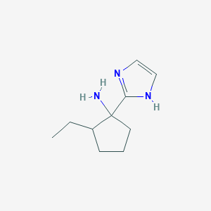 2-Ethyl-1-(1H-imidazol-2-yl)cyclopentan-1-amine