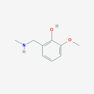 molecular formula C9H13NO2 B13236897 2-Methoxy-6-[(methylamino)methyl]phenol 