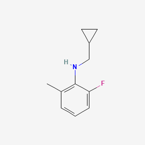 N-(cyclopropylmethyl)-2-fluoro-6-methylaniline