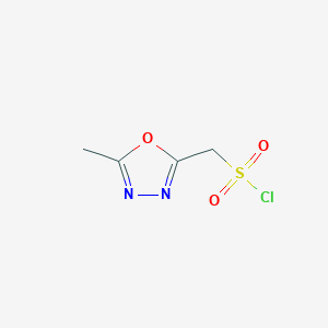 (5-Methyl-1,3,4-oxadiazol-2-yl)methanesulfonyl chloride