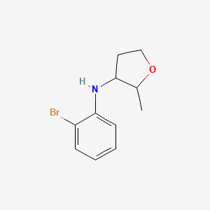 molecular formula C11H14BrNO B13236990 N-(2-bromophenyl)-2-methyloxolan-3-amine 