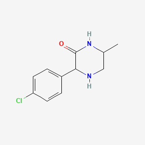 3-(4-Chlorophenyl)-6-methylpiperazin-2-one