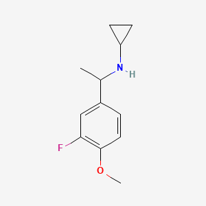 N-[1-(3-fluoro-4-methoxyphenyl)ethyl]cyclopropanamine