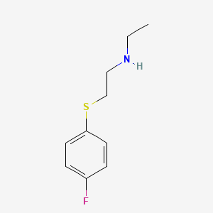 Ethyl((2-[(4-fluorophenyl)sulfanyl]ethyl))amine