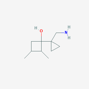 1-[1-(Aminomethyl)cyclopropyl]-2,3-dimethylcyclobutan-1-ol