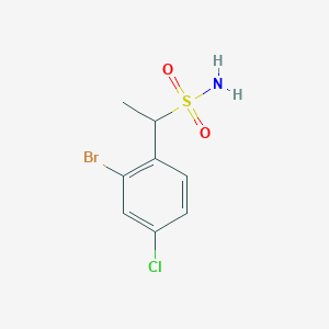 1-(2-Bromo-4-chlorophenyl)ethane-1-sulfonamide