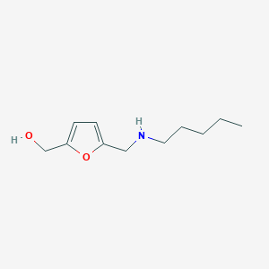 molecular formula C11H19NO2 B13237176 {5-[(Pentylamino)methyl]furan-2-yl}methanol 