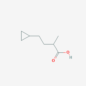 molecular formula C8H14O2 B13237190 4-Cyclopropyl-2-methylbutanoic acid 