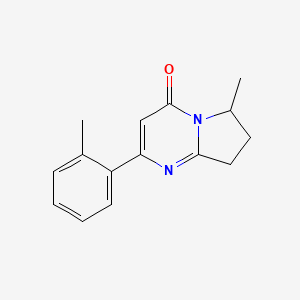 6-Methyl-2-(2-methylphenyl)-4H,6H,7H,8H-pyrrolo[1,2-a]pyrimidin-4-one