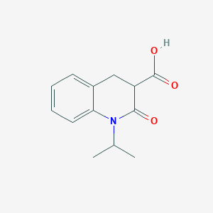 2-Oxo-1-(propan-2-yl)-1,2,3,4-tetrahydroquinoline-3-carboxylic acid