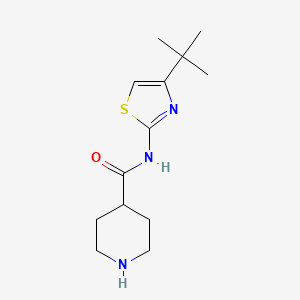 N-(4-tert-butyl-1,3-thiazol-2-yl)piperidine-4-carboxamide