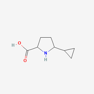 5-Cyclopropylpyrrolidine-2-carboxylic acid