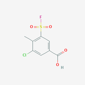 3-Chloro-5-(fluorosulfonyl)-4-methylbenzoic acid