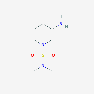 molecular formula C7H17N3O2S B13237284 3-Amino-N,N-dimethylpiperidine-1-sulfonamide 