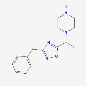 1-[1-(3-Benzyl-1,2,4-oxadiazol-5-YL)ethyl]piperazine