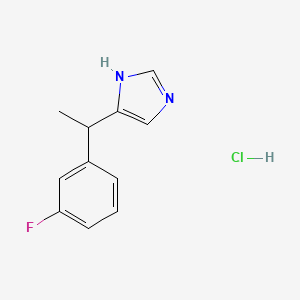 4-[1-(3-fluorophenyl)ethyl]-1H-imidazole hydrochloride