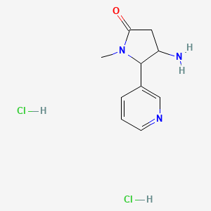 4-Amino-1-methyl-5-(pyridin-3-yl)pyrrolidin-2-one dihydrochloride