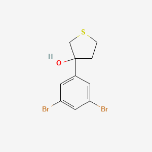 3-(3,5-Dibromophenyl)thiolan-3-ol