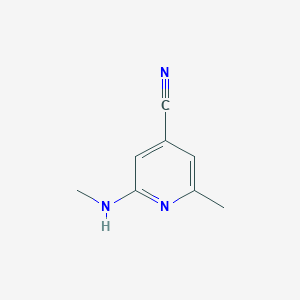 2-Methyl-6-(methylamino)pyridine-4-carbonitrile