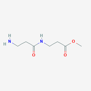 molecular formula C7H14N2O3 B13237412 Methyl 3-(3-aminopropanamido)propanoate 