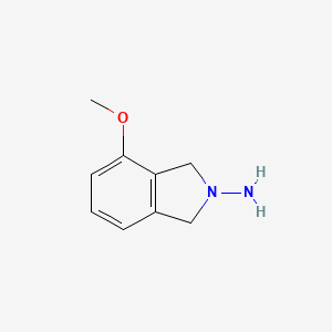 molecular formula C9H12N2O B13237444 4-Methoxy-2,3-dihydro-1H-isoindol-2-amine 