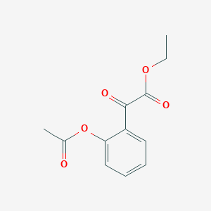 molecular formula C12H12O5 B1323747 乙酸乙酯-2-苯甲酰甲酸酯 CAS No. 951887-78-8