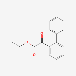 molecular formula C16H14O3 B1323748 2-苯基苯甲酰甲酸乙酯 CAS No. 947701-96-4