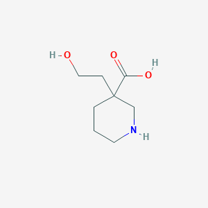 3-(2-Hydroxyethyl)piperidine-3-carboxylic acid