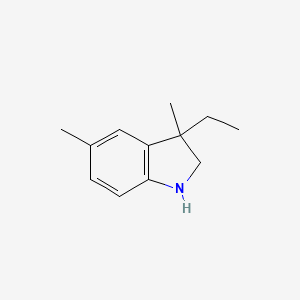 3-Ethyl-3,5-dimethyl-2,3-dihydro-1H-indole