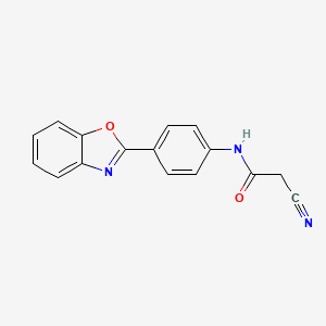 N-[4-(1,3-benzoxazol-2-yl)phenyl]-2-cyanoacetamide