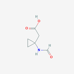 2-(1-Formamidocyclopropyl)acetic acid