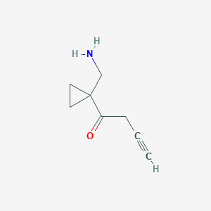 1-[1-(Aminomethyl)cyclopropyl]but-3-yn-1-one