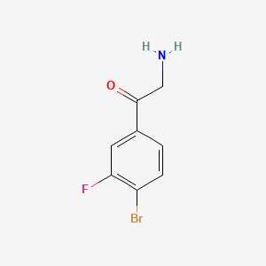 2-Amino-1-(4-bromo-3-fluorophenyl)ethan-1-one