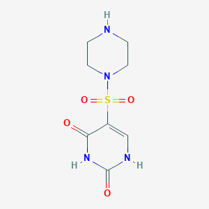 5-(piperazin-1-ylsulfonyl)pyrimidine-2,4(1H,3H)-dione