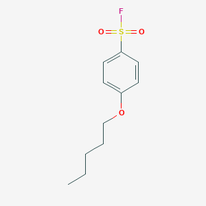 molecular formula C11H15FO3S B13237737 4-(Pentyloxy)benzene-1-sulfonyl fluoride 