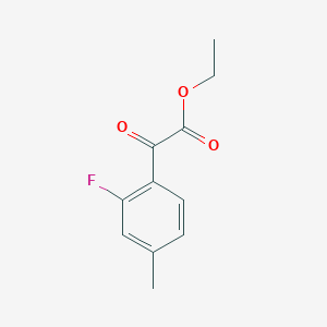 molecular formula C11H11FO3 B1323776 2-氟-4-甲基苯甲酰甲酸乙酯 CAS No. 873547-99-0