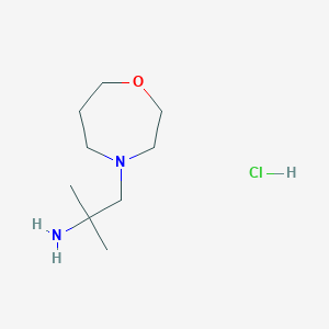 2-Methyl-1-(1,4-oxazepan-4-yl)propan-2-amine hydrochloride