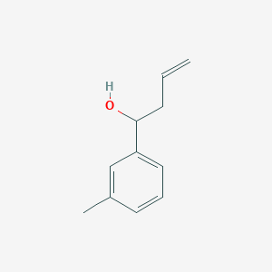 molecular formula C11H14O B13237775 1-(3-Methylphenyl)but-3-en-1-ol CAS No. 24165-64-8