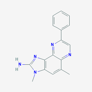 B132378 3H-Imidazo(4,5-f)quinoxalin-2-amine, 3,5-dimethyl-8-phenyl- CAS No. 146177-64-2