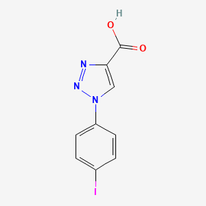 molecular formula C9H6IN3O2 B13237802 1-(4-iodophenyl)-1H-1,2,3-triazole-4-carboxylic acid 