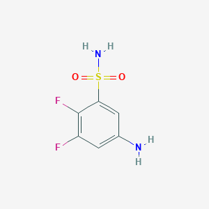 5-Amino-2,3-difluorobenzene-1-sulfonamide