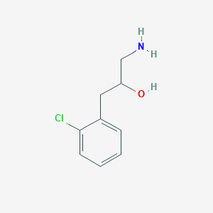 molecular formula C9H12ClNO B13237843 1-Amino-3-(2-chlorophenyl)propan-2-ol 